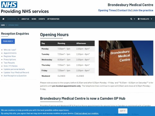 Brondesbury Medical Centre's New Website